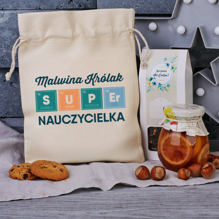 Super Nauczycielka - Zestaw Herbaciany w Woreczku